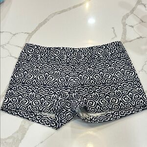 J Crew Navy and White Patterned Women Shorts